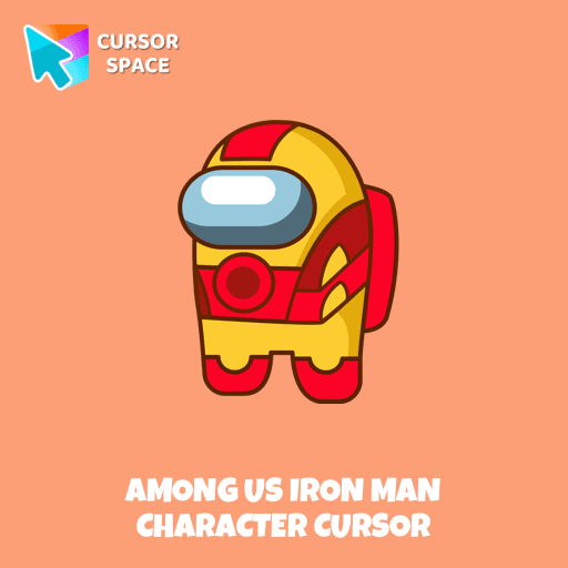 Among Us Iron Man Character Cursor pointer cursor